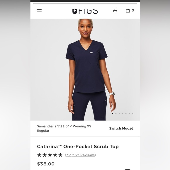 Figs scrub top - Picture 1 of 3